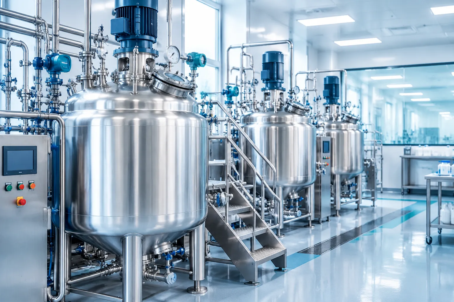 Emulsifying tanks