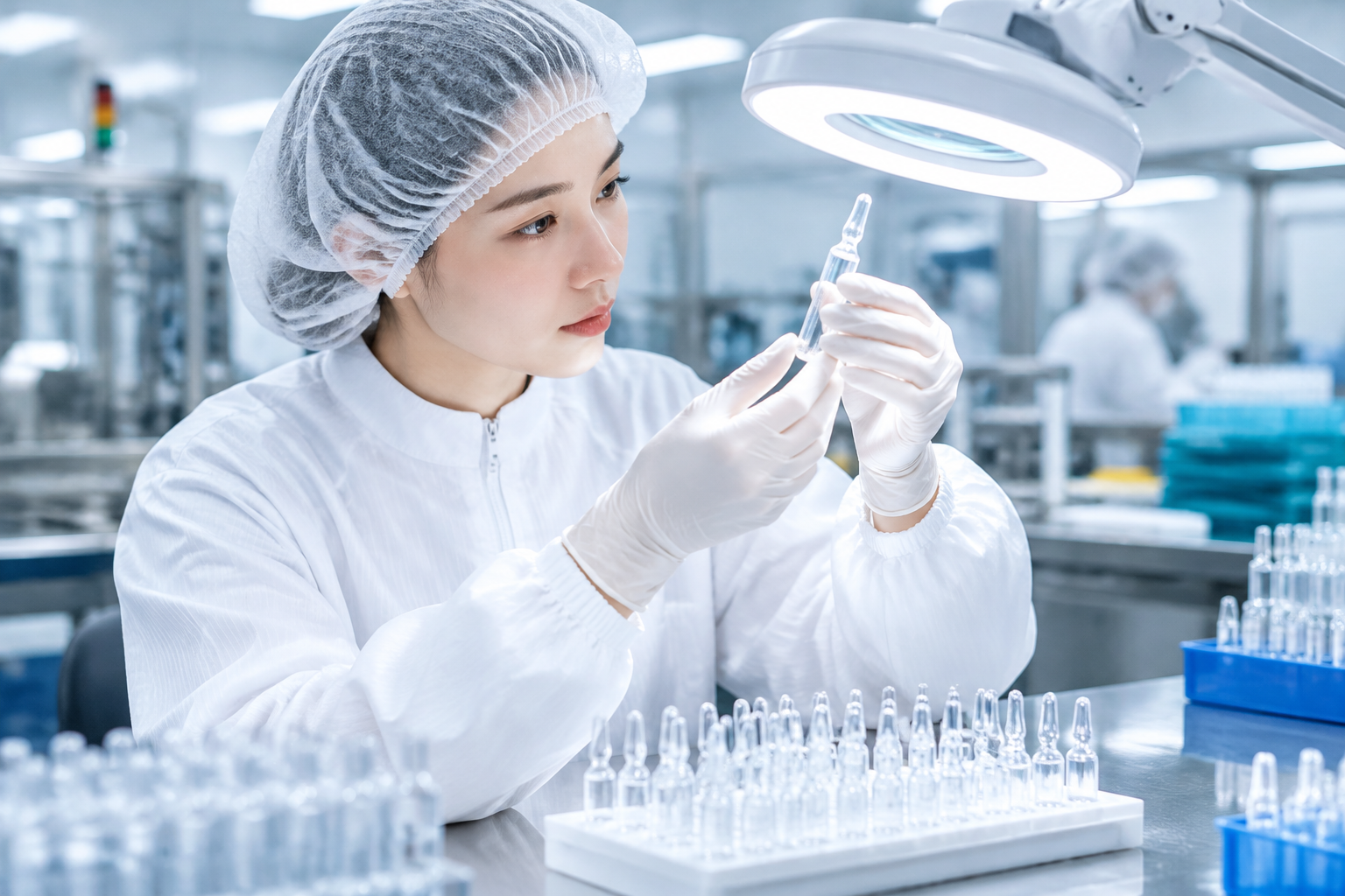 Ampoule light inspection